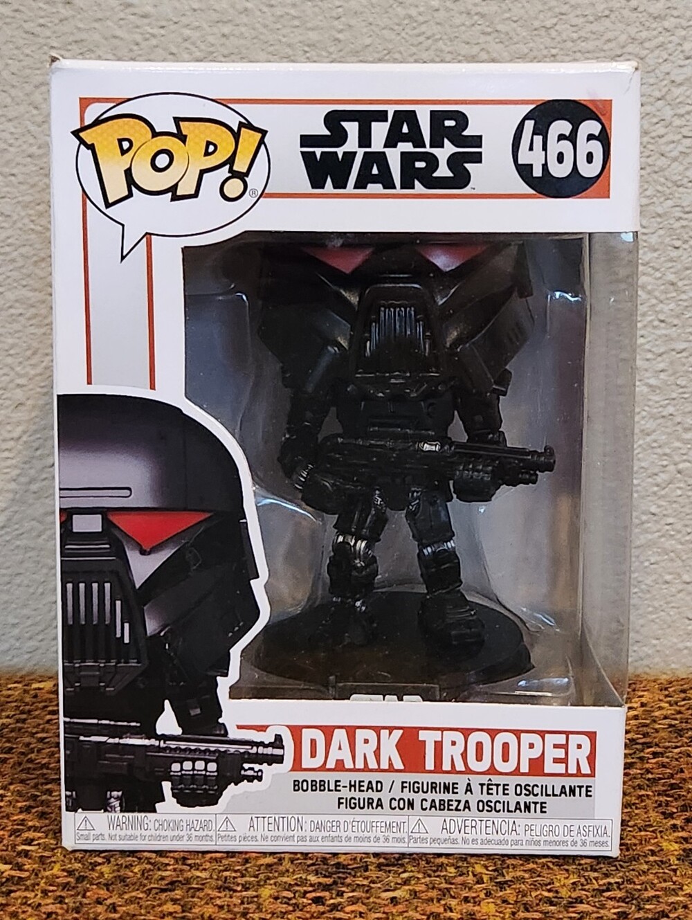 NIB Funko Pop Star Wars Dark Trooper 466 Bobble Head 2021 Figurine Vault New